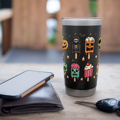 Halloween Popsicle Horror Summer Ice Cream Summerween Stainless Steel Insulated Tumbler