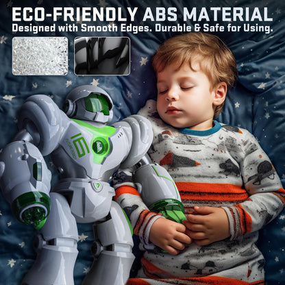 BEZGAR TR300 Robot Toys for Kids - Smart Programmable, Dancing Remote Control Emo Robot with 22 Actions, Supporting 78 Changing Expression, for Kids, 3 4 5 6 7 8 Year Old Boy Birthday