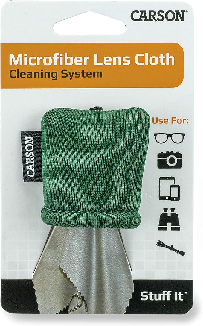 Carson Stuff-It Microfiber Lens Cloth Cleaning System