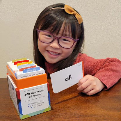 Award-Winning Learn to Read Flash Cards – 652 Sight Words & Phonics for Preschool to 3rd Grade – CVC Words, Blends, Vowel Sounds, Dolch & Fry High Frequency Words + Games
