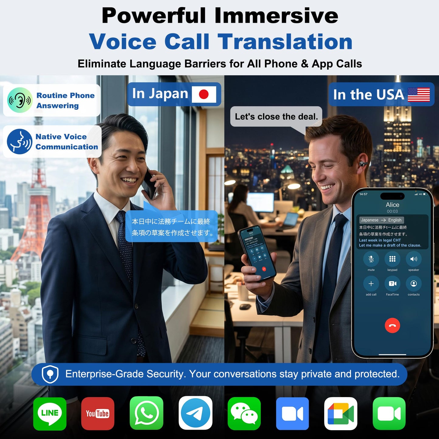 DOSUKE AI Translation Earbuds, 6 Modes Real-Time Bidirectional 40+ Languages, 6H Battery 24H Playtime, Audifonos Traductores Inglés Español, AI Meeting Assistant, Bluetooth 6.0 Open-Ear