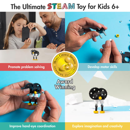 The Off Bits Animals Collection: Creative Robot Toy Model Kit for Kids 6+, Engaging Toy Building Sets for Boys and Girls, Build Your Own STEM Building Toys Engineering Kit