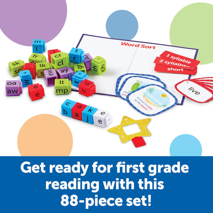 Learning Resources Skill Builders! 1st Grade Reading - 88 Pieces, Ages 6+ First Grade Learning Materials, Homeschool and Classroom Supplies, Reading Games for Kids