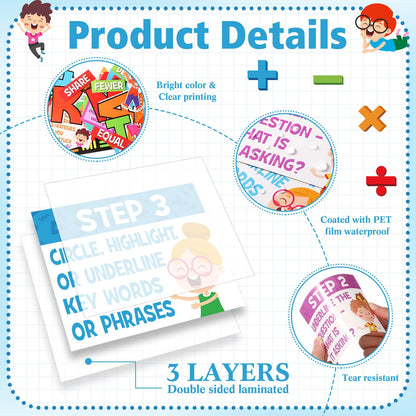 Pajean 85 Pcs Math Talk Bulletin Board Set Math Posters Classroom Decorations Educational Mathematics Paper Cutout for Elementary Middle High School Wall Chalkboard Decor Teacher Supplies(Talk)
