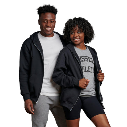 Russell Athletic Men's Dri Power Hooded Zip-up Sweatshirt, Black, Large