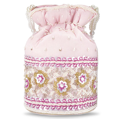 Aheli Indian Potli Bags Gift for Women Evening Bag Clutch Ethnic Bride Purse with Drawstring Mothers Day Gifts for Mom