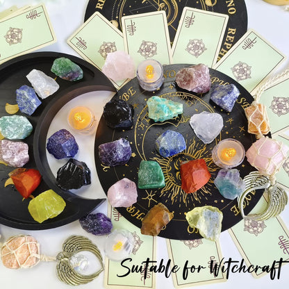 ZHIYUXI 2" Tiger Eye Green Aventurine Obsidian Lapis Lazuli Raw Crystals Bulk Crystals and Stones Large Crystals Rocks for Tumbling Witchcraft Wire Wrapping Fountain Rocks Cabbing Room Decor 4Pcs