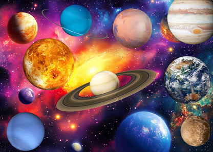 MBOQIU 1000 Piece Puzzle for Adults - Solar System Puzzles for Adults 1000 Pieces, Letters on Back, Universe Scene Jigsaw Puzzle, Space Scene Challenging Puzzles for Teens Seniors - 27.6 x 19.7 inches