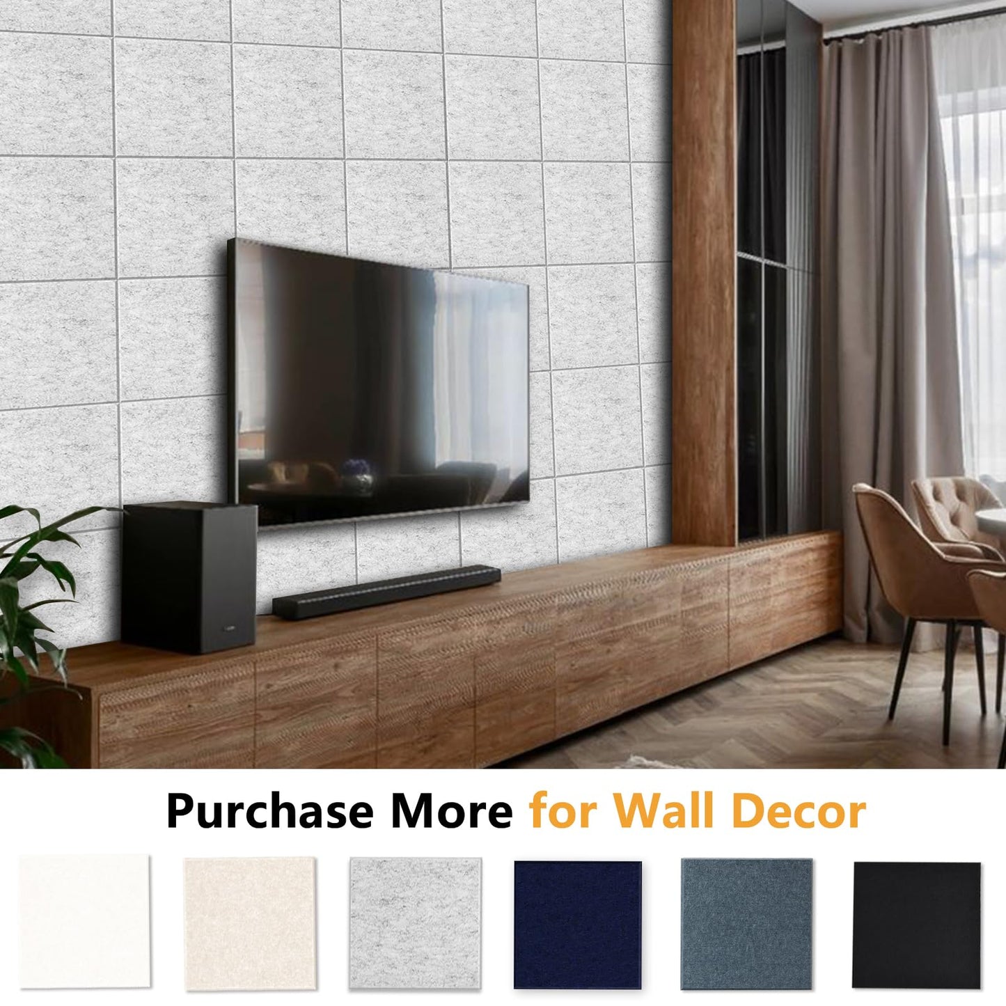 Large Cork Board Tiles for Wall with Push Pins, Removable 36" x 24" Bulletin Board Sets, Adhesive Pin Board | Magrowill 6 Packs Felt Panels for Interior Wall Decor