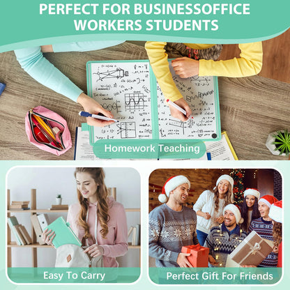 Feifeiya 6 Sides Dry Erase Notebook Portable White Board 9"x6"(a5) Travel Dry Erase White Board Notebook Foldable Anti-ghosting Surface for Office, School, Study, Travel & Business Meeting Planning