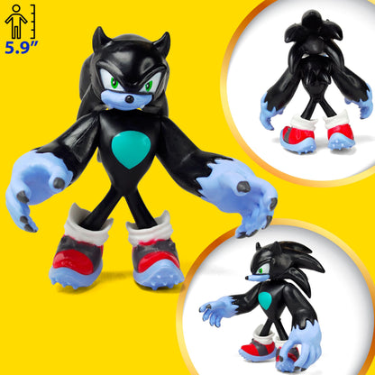 Toysvill Sonic the Hedgehog Big Action Figures (Set of 10 pcs), Collection Toys, Birthday Cake Decoration Party Supplies Cake Topper