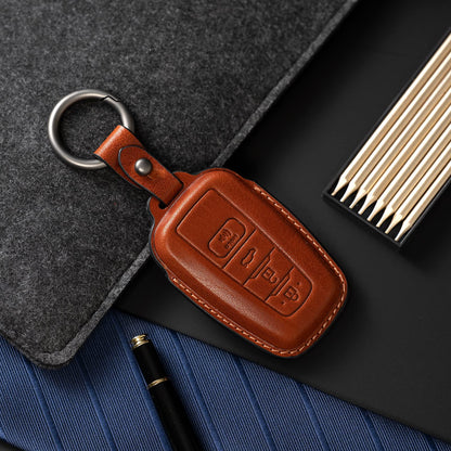 Smyfob for Toyota Key fob Cover Leather car Key case Avalon Camry TRD Corolla Highlander Prius Prime RAV4 Prime CHR Accessories
