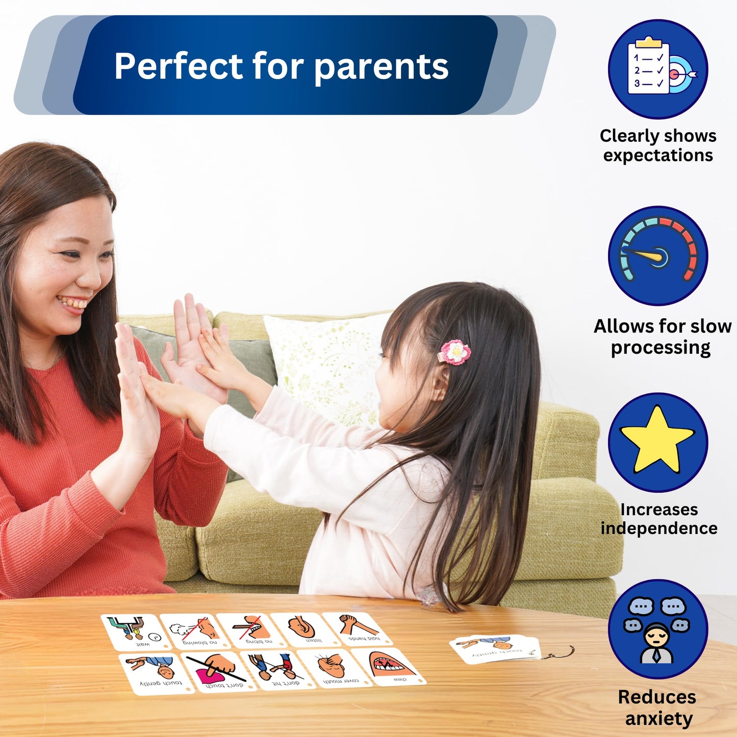 Mega Behavior Visuals Bundle - Visual Schedules for Kids - Manage Behavior in School and at Home - Premium Durable Plastic, Autism, ASD (English)