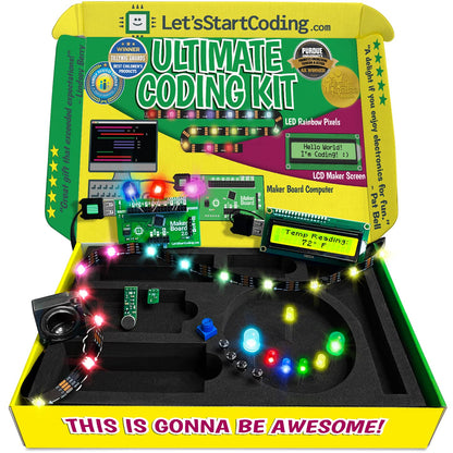 Ultimate Coding Kit for Kids 8-12+. Coding Game for Tweens with 100+ Free Code & STEM Projects. Girls & Boys Learn STEM Hands-On with C++ Programming. Makes a Great Gift for Techy Teens.