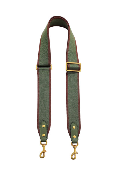 GOXTECH Purse Strap Replacement Crossbody Handbag Stripe Wide Adjustable (Olive Green-Shoulder Strap)