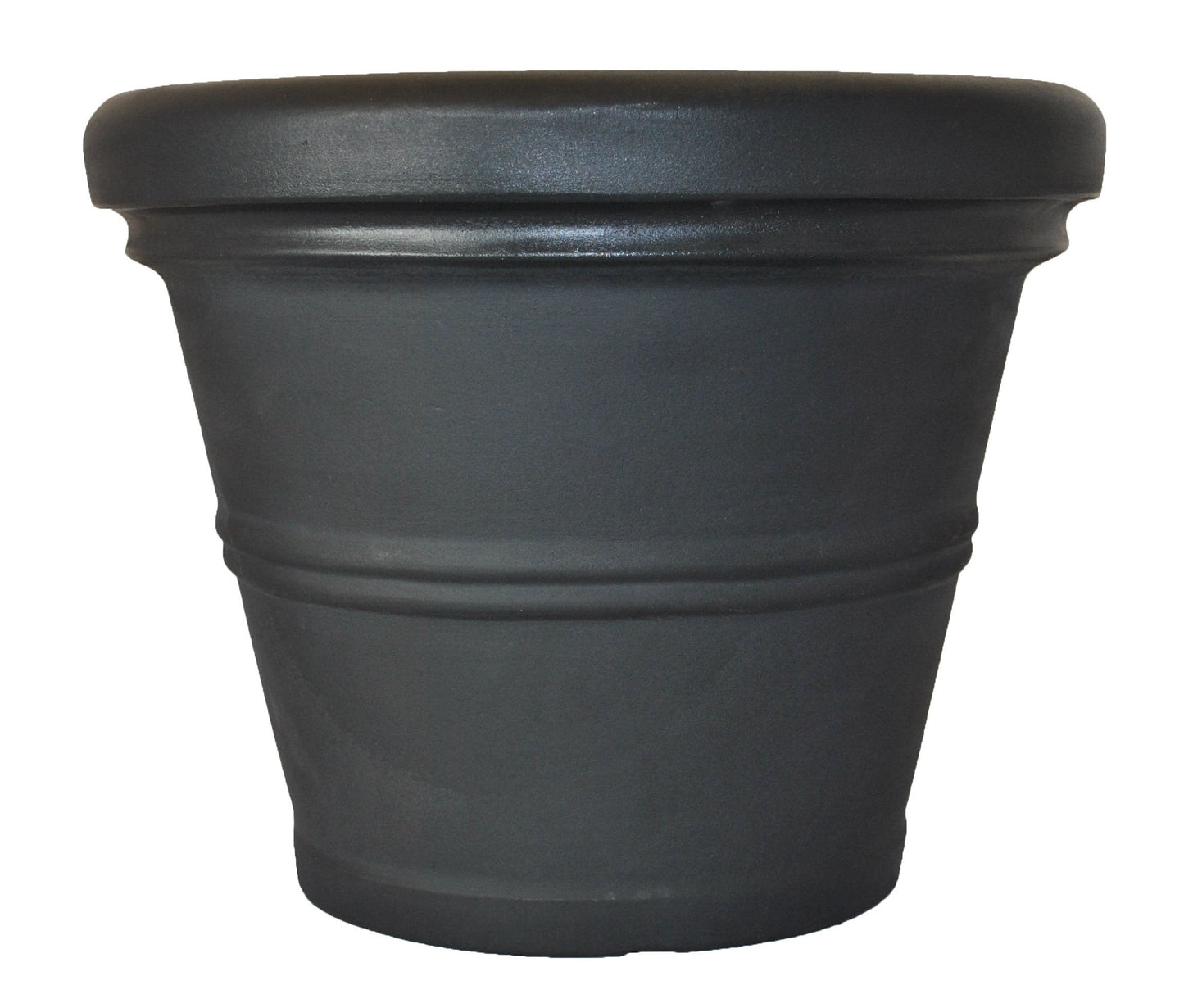 Tusco Products RR36BK Rolled Rim Garden Pot, 36-Inch, Black