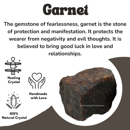 Amazing Gemstone Garnet Raw Crystals and Healing Stones, Natural Rocks for Tumbling and DIY Raw Stones and Crystals (1 lb)