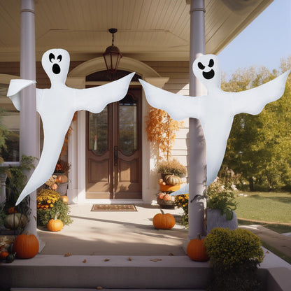 JOYIN Halloween 2 Pcs Tree Wrap Ghost Decoration Outdoor, 53” Bendable Flying Ghost for Trees Yard Lawn Garden Prop, Party Supplies, Haunted House Indoor Decor
