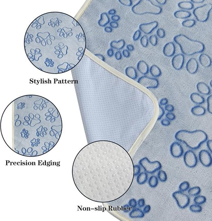 Qeils Reusable Puppy Pads, 2 Pack Washable Pee Pads for Dogs, Non Slip Wee Wee pad, Absorbent and Leakproof Training Mats for Potty, Crate, Playpen, Bed, Sofa, 28"x 42"