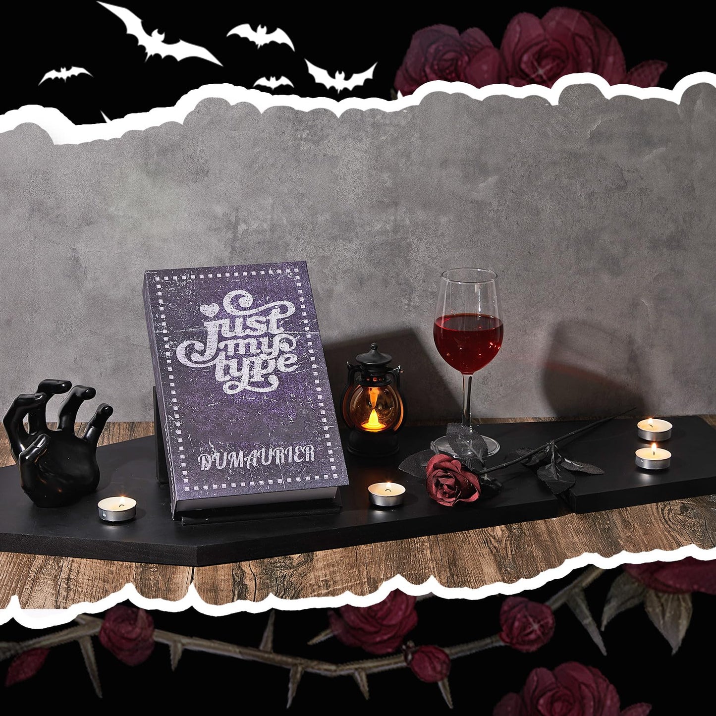 Barydat Halloween Decorations Coffin Bath Tray Gothic Coffin Serving Tray with Tablet Stand Spooky Goth Bathtub Caddy Black Wood Bath Board for Halloween Home Decor Bathroom Accessories