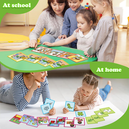 Kasfalci Sequencing Cards,Sequence Board Game for Kids,Speech Therapy Materials Toys for Autism,Story Storytelling,Social Skills,Sentence Building,Preschool Learning Activities,Classroom & Homeschool