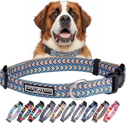 Lucky Love Dog - Adjustable Dog Collar with Easy Click Buckle for Large Ones, Durable, & Comfortable for Male & Female Dogs, Pet Collar for Puppies & Adult Dogs - Murphy, Extra Large