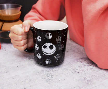 Nightmare Before Christmas Disney The Jack Skellington Moon Phases Ceramic Mug | BPA-Free Large Coffee Mugs and Cups For Beverages, Home & Kitchen Essentials | Halloween Gifts | Holds 20 Ounces