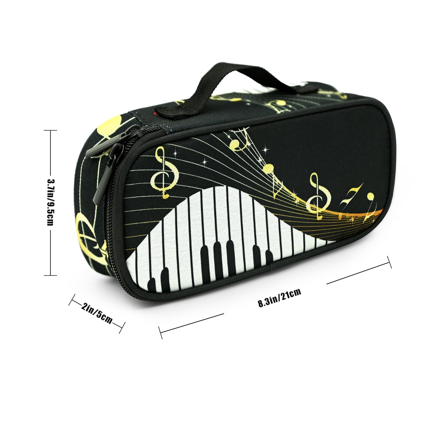 Droerfes Music Pencil Case Pencil Pouch Large Capacity Pen Bag School Office Organizer Stationery Storage Box For Girls Boys Teen Kids