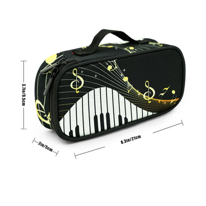 Droerfes Music Pencil Case Pencil Pouch Large Capacity Pen Bag School Office Organizer Stationery Storage Box For Girls Boys Teen Kids