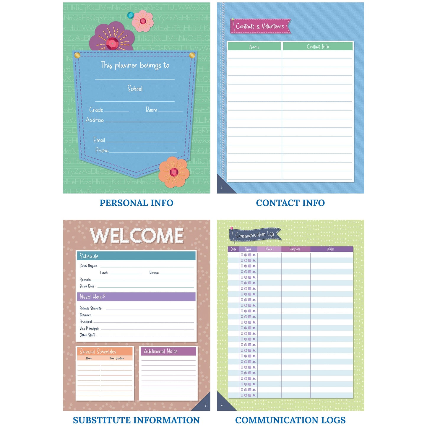 Carson Dellosa Education Crafty & Cool Teacher Planner 2026-2027, Undated 8"x11" Lesson Plan Book With Stickers, Class Schedule,Weekly Calendar, ... Haves, Homeschool Essentials, School Supplies
