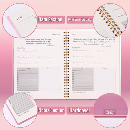 Mr. Pen- Bible Journaling Kit for Women, Bible Highlighters and Pens No Bleed, Notes, Tabs, Washi Tape & Journal for Devotions, Prayer & Christian Gifts