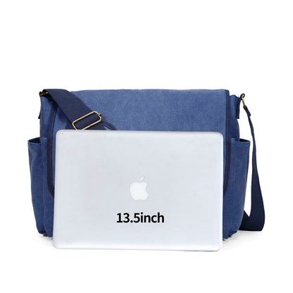 Sechunk Canvas Large Messenger Bag Shoulder bag Cross body bag Crossbody Bag