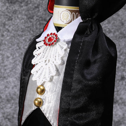 SIRIPHUM Halloween Wine Bottle Cover Decoration - Dracula & Vampire Wine Holder Gifts