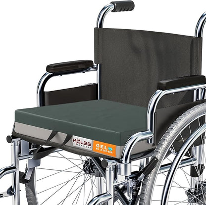 Kölbs Gel Extreme Wheelchair Cushions Seat Cushion, Coccyx, Sciatica & Tailbone Pain Relief Seating Pad Ideal for Office, Kitchen Wheelchairs and Auto, 20 x 18, 3 Inch Thick