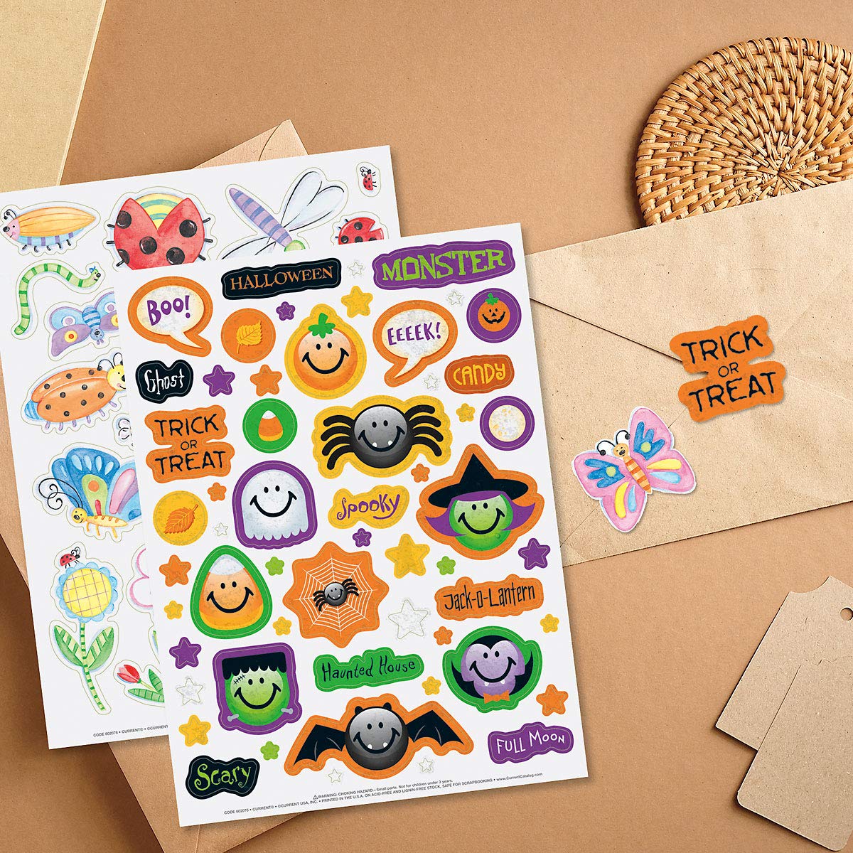 Current Year-Round Themed Sticker Variety Pack - 12 Sheets, 178 Assorted Stickers for Kids, Teachers, School, Scrapbooking, Journals, Monthly Planners, Calendars, Holiday Crafts & Greeting Cards