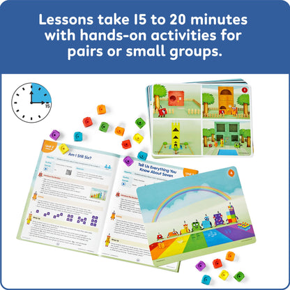 hand2mind Number Routines with Numberblocks Class Set, Preschool Learning Activities, Math Manipulatives Kindergarten, Counting Blocks, Number Linking Cubes, Kids Educational Toys