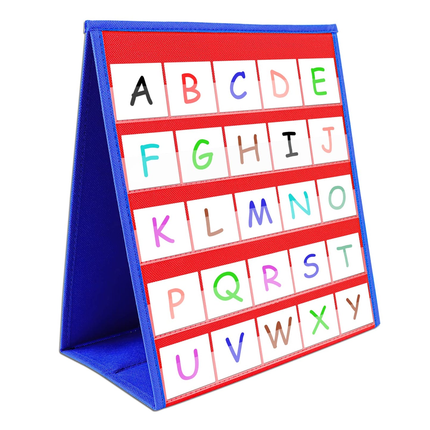 EAMAY Reading Specialist Multipurpose Table Top Pocket Chart (12W*13L, Blue)