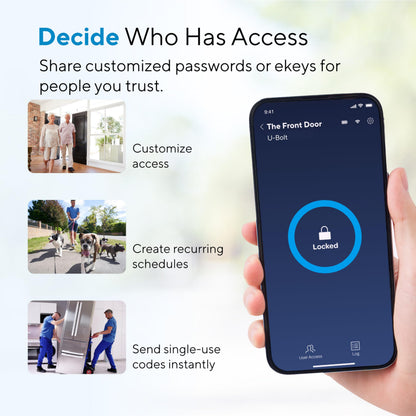 ULTRALOQ Bolt Fingerprint WiFi Smart Lock, Works with Apple Home, Siri, Alexa, 8-in-1 Keyless Entry with Fingerprint ID, App Remote Control, Keypad Deadbolt, BHMA Cert., Easy Install, 10 Mo. Battery