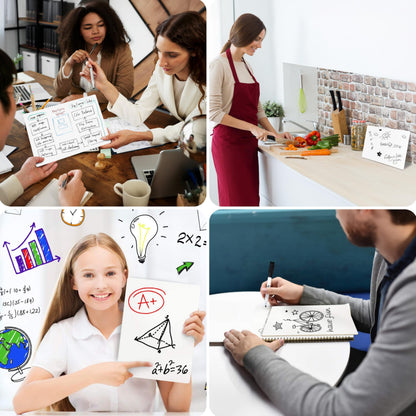 Board Geeks Bigtime 12 Pack 9x12 Classroom Whiteboards for Kids - Small Double-Sided White Board - White Boards Bulk Set, Classroom Essentials - Magnetic Dry Erase Boards for Students, Teacher