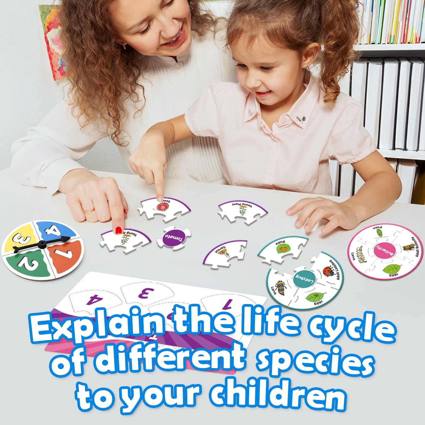 Edulok Life Cycle Toys for Kids, Toddler Puzzles, Preschool Science Kits for Kids 3-5, Kindergarten Learning Activities, Learning Education Toys, PreK Classroom Essentials, Homeschool Supplies