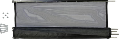 WaterWarden Pool Safety Fence 4' x 12', UL Certified to ASTM F2286 Safety Standards, Removable, Easy DIY Installation, Black Protective Mesh Netting with Black Frames