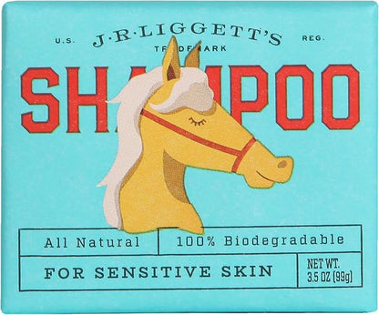 J.R.LIGGETT'S Horse Shampoo Bar, Natural Mane and Tail Cleanser Bar, Hypoallergenic Equine Formula Gently Deep Cleans and Relieves Dry, Sensitive and Itchy Skin, Detergent-Free, 3.5 oz