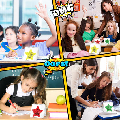 Chivertion 36 Pcs I Need Help Mini Flip Charts Star Classroom Management Need Tools Behavior Self Assessment Cards for Teachers School Educational and Learning Activities Supplies(Novel Style)