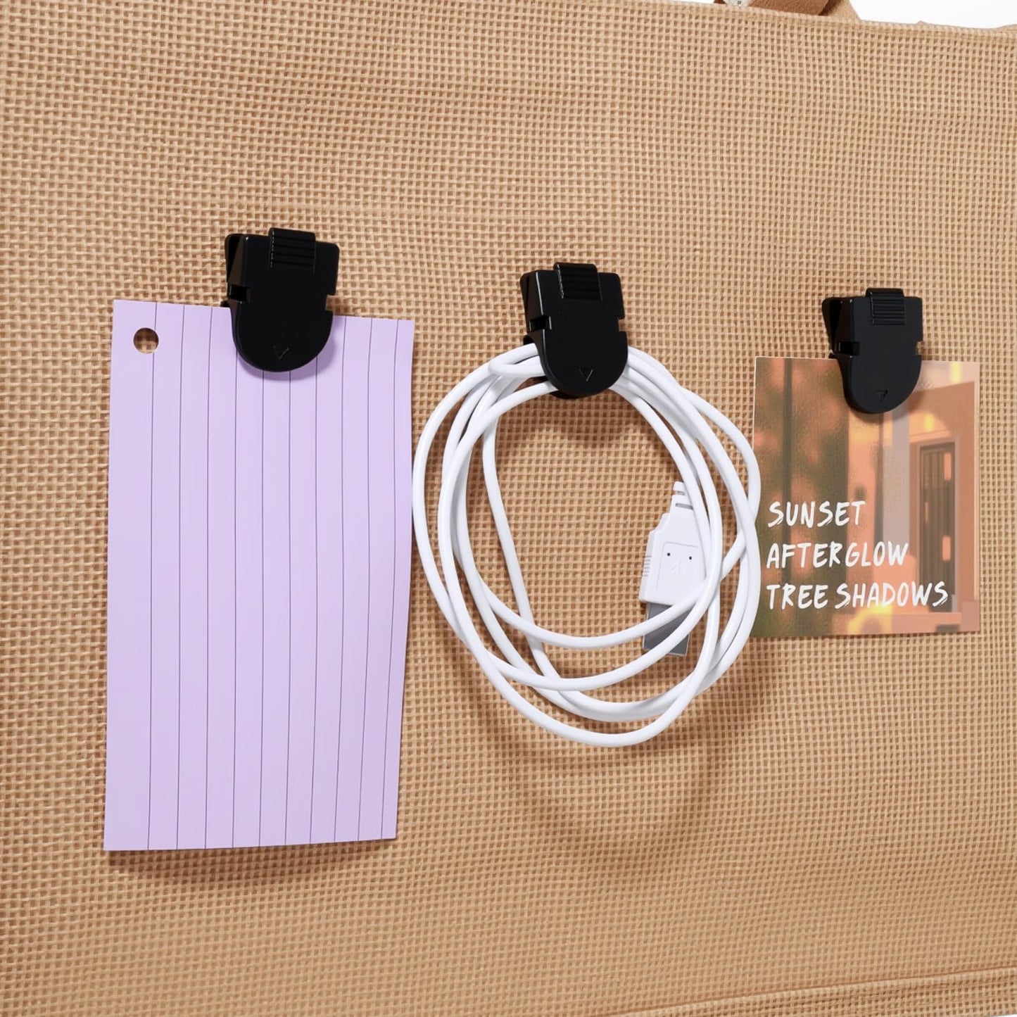 xozeooeu 70 Pcs Cubicle Clips for Fabric Walls, Black Plastic Office Partition Panel Clips with Stainless Steel Pins for Notes, Photos, and Memos (1.38” x 0.98”)