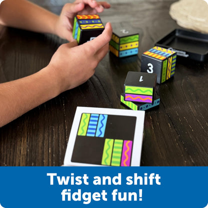 Learning Resources Brainometry Cubed - 3D Brain Teaser Puzzles, Fidget Puzzle Game for Kids, Educational Games, Problem Solving Toys, Fidget Cube, Easy Puzzles for Kids,STEM Kits, Montessori