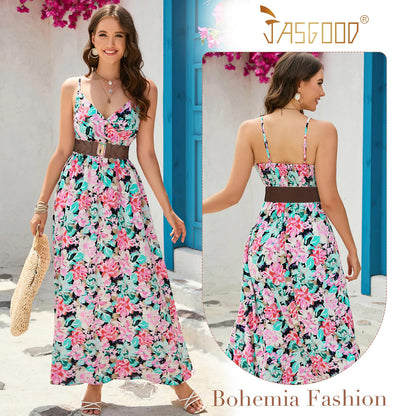 JASGOOD Women's Wide Elastic Belt Vintage Stretchy Belt for Dresses Braided Waist Belt