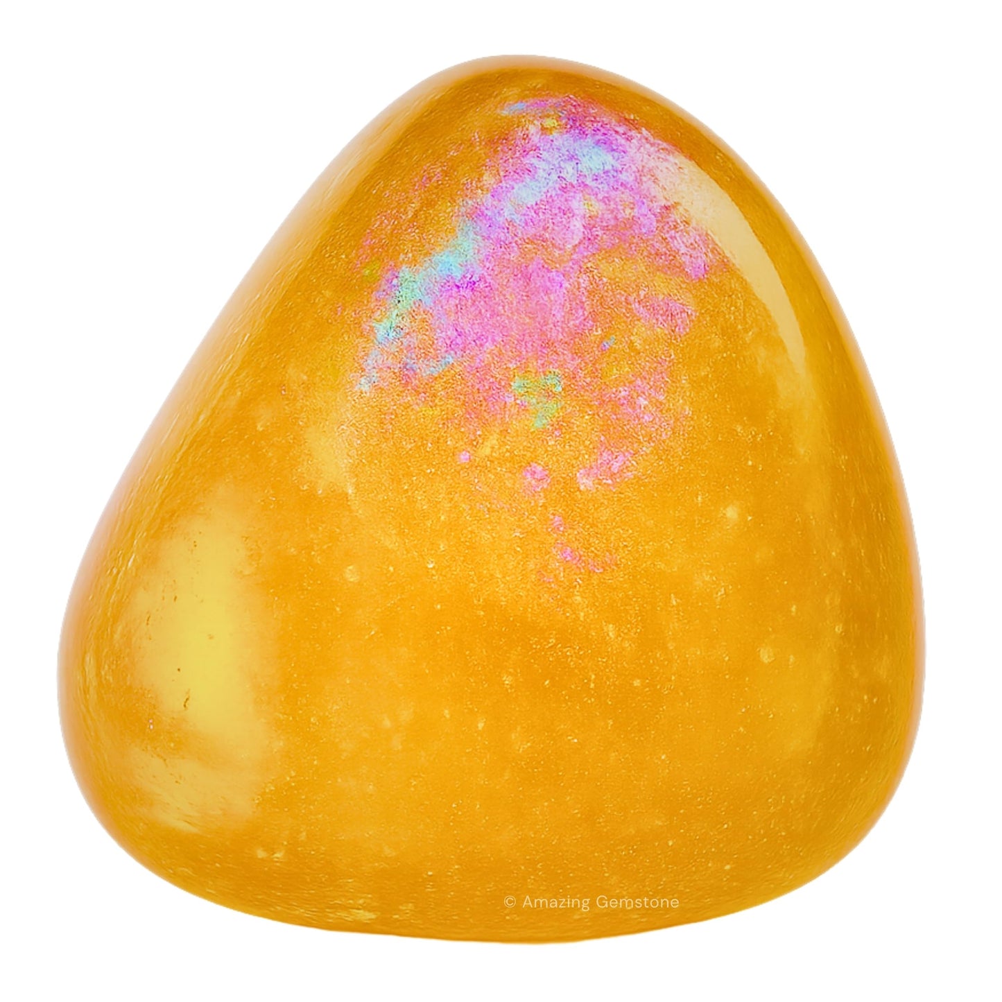 Amazing Gemstone Tangerine Aura Quartz Crystals and Healing Stones Tumbled - 1 Oz Tangerine Aura Quartz Stone, Natural Healing Stones for Energy Balance, Stress Relief - Polished