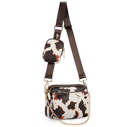 UTO Small Crossbody Bags for Women 3 in 1 Trendy Belt Purse Fashion Designer Mini Cute Sling Fanny Chest Pack