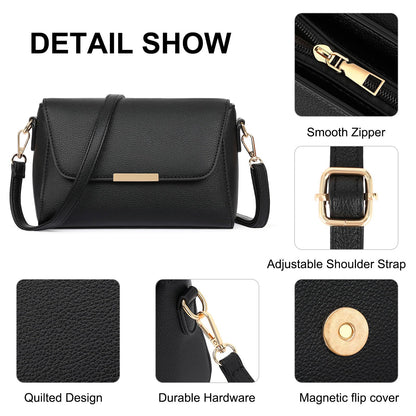FALAN MULE Small Crossbody Bags for Women PU Leather Purses Trendy Shoulder Handbags