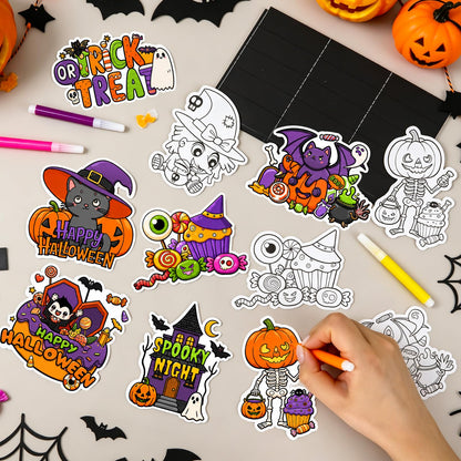 32 Pcs Halloween Crafts DIY Fridge Magnet Set Party Favors Decor Activity